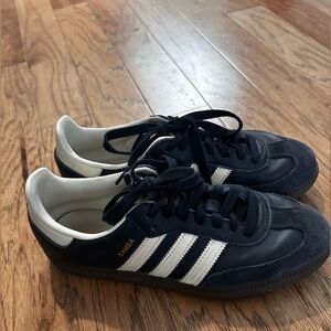 Adidas Navy Samba Shoes